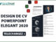 DESIGN DE CV POWERPOINT ELEGANT 2020