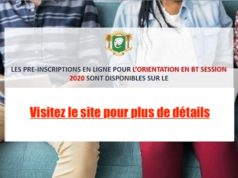 Côte d’Ivoire Orientation BT session 2020
